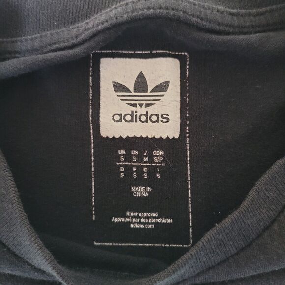 Adidas Originals Trefoil T-Shirt Men’s Small Black Mint Green Logo Tee - Picture 3 of 9